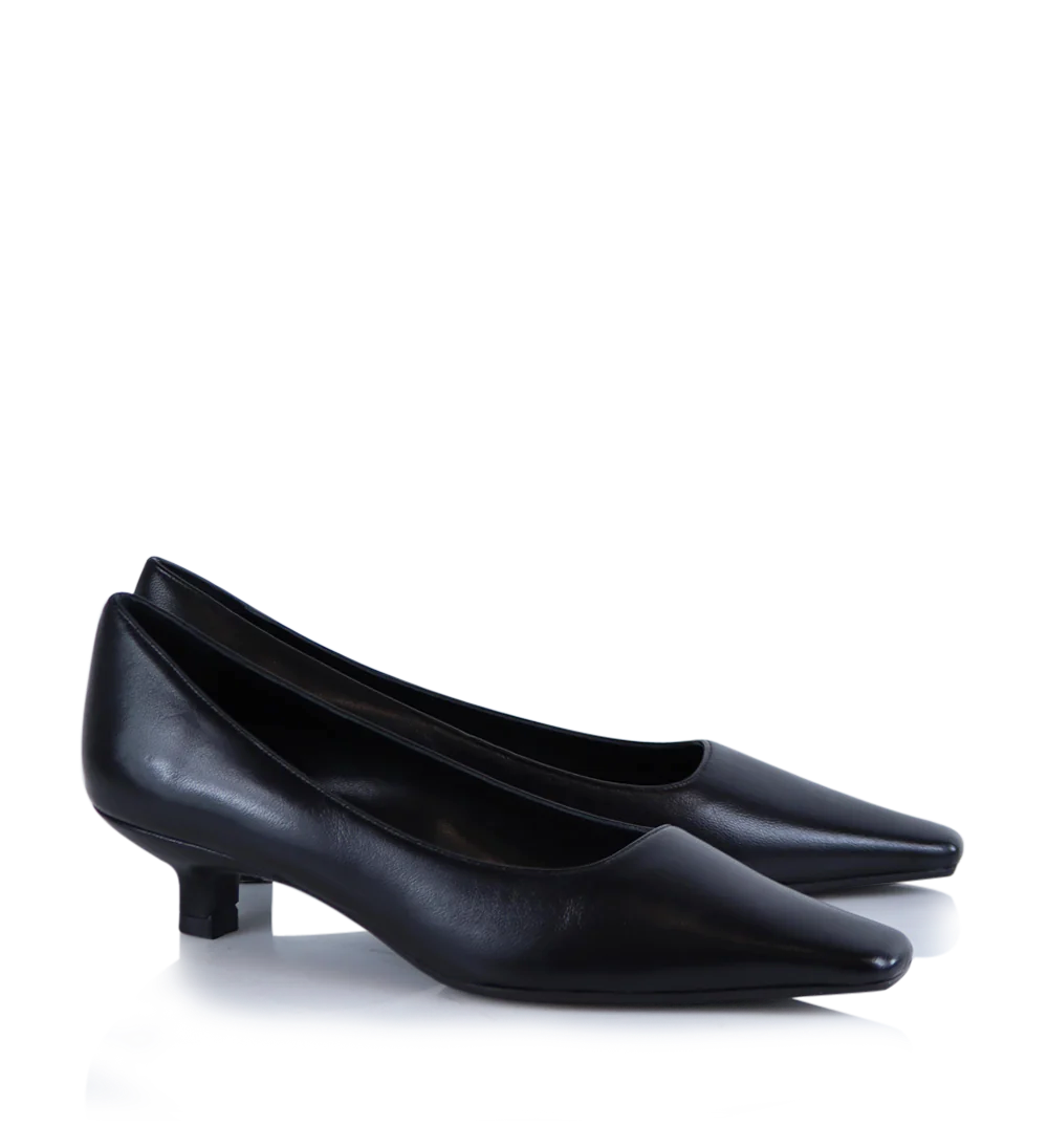 Enna 35 stiletter, sort læder