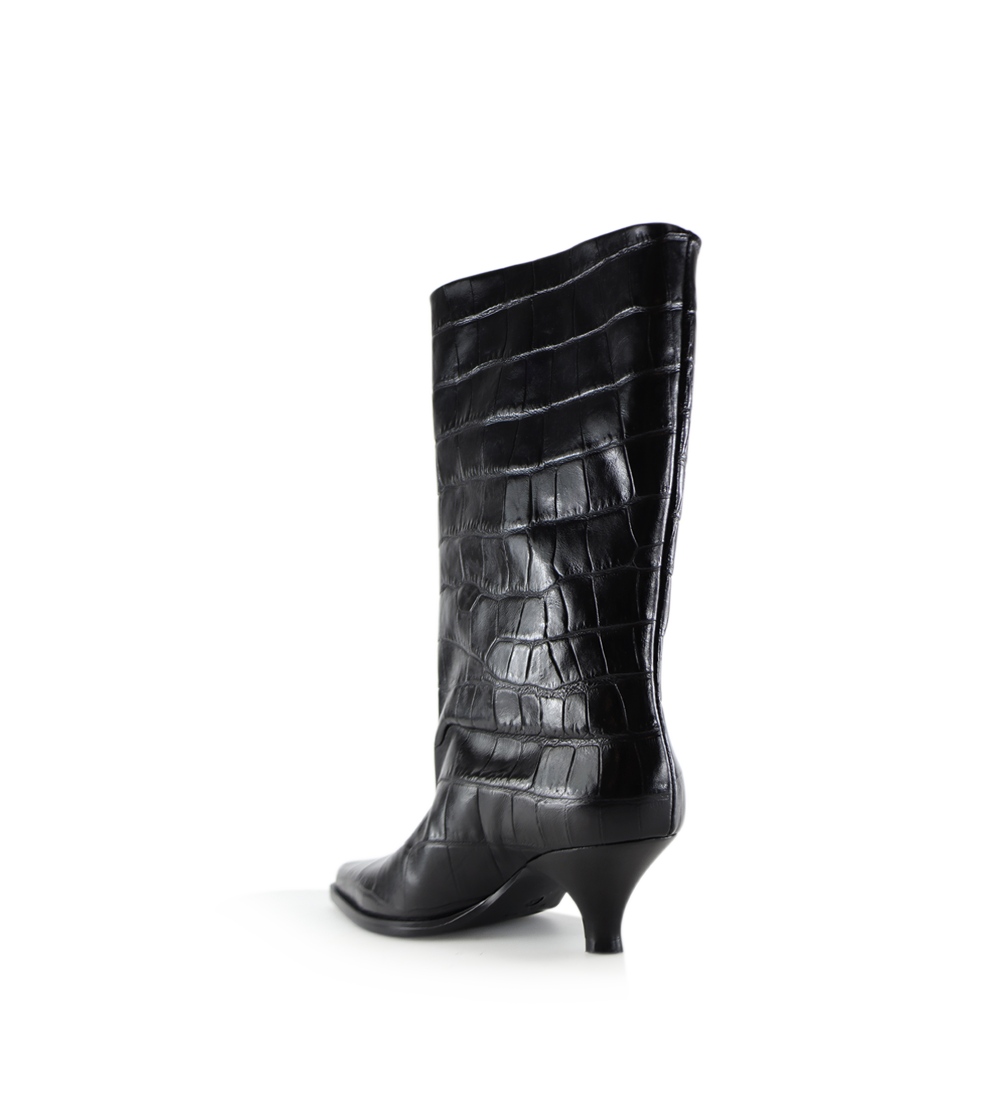 Yovanna boots, black croco