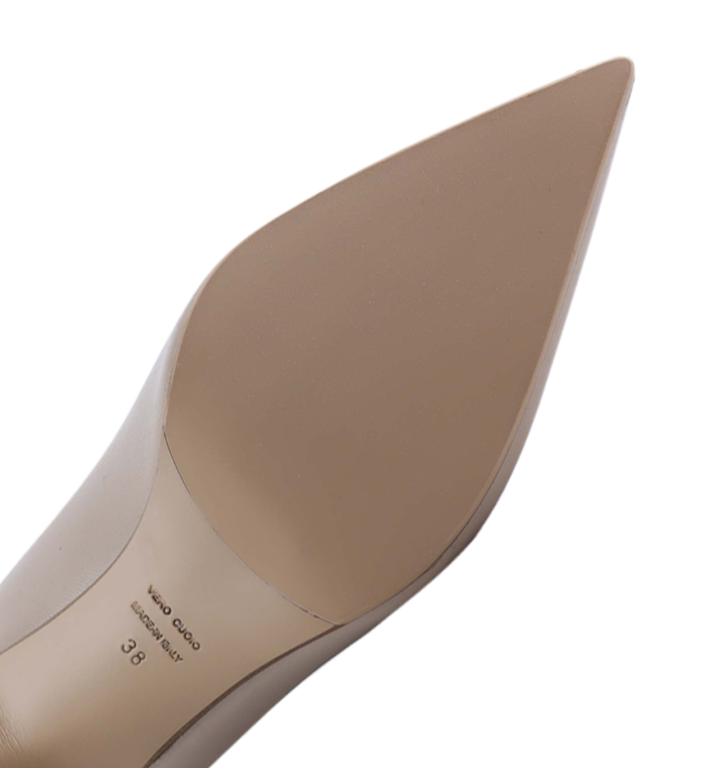 Emily 70 stilettos, vanilla leather