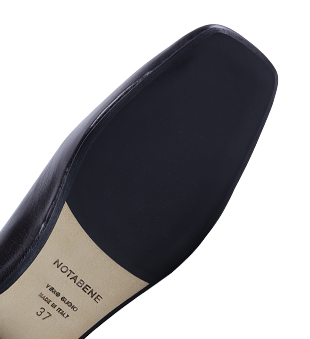 Barbara loafers, sort læder