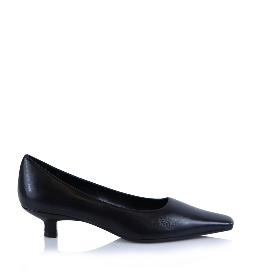 Enna 35 stiletter, sort læder