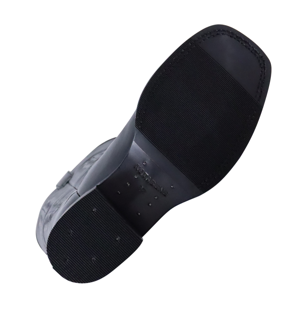 Dragon boots, black leather