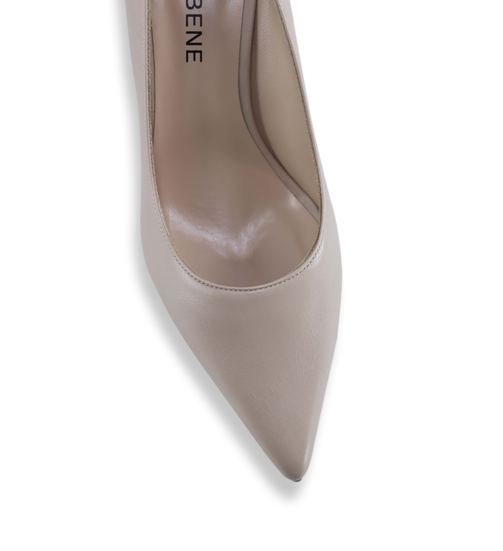 Emily 70 stilettos, vanilla leather