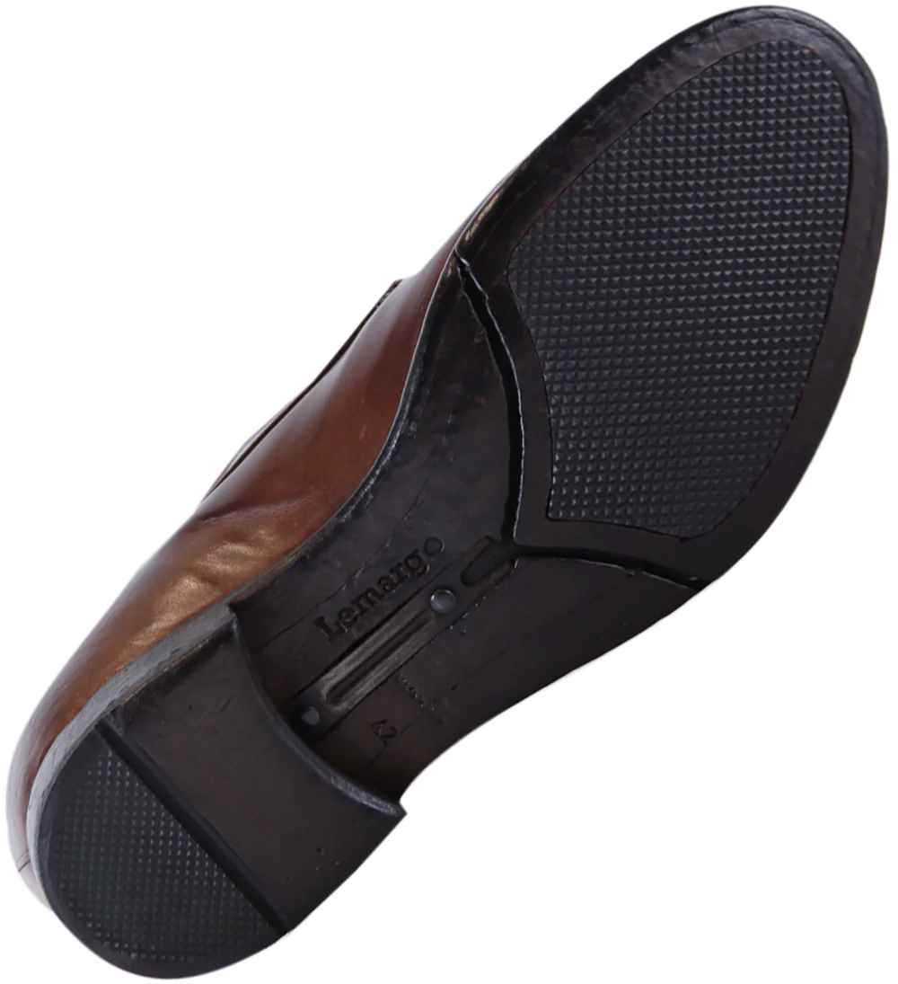 Enzo oxfords sko, brun læder