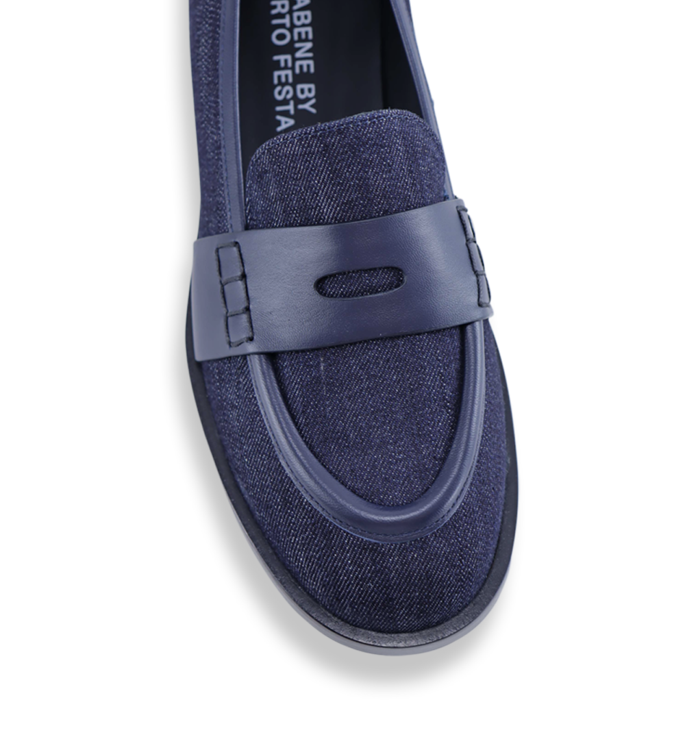 Blondie loafers, denim