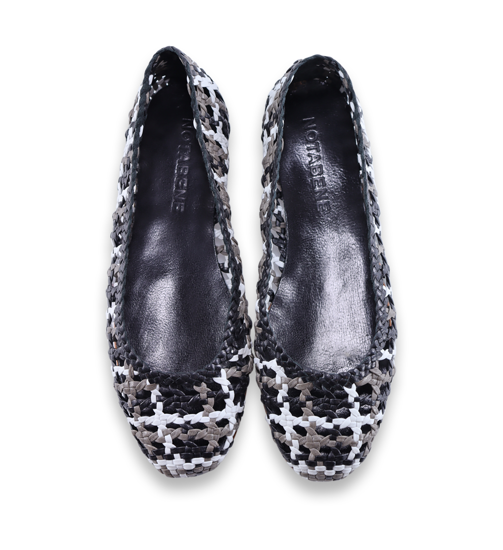 Capri ballerinaer, sort multi