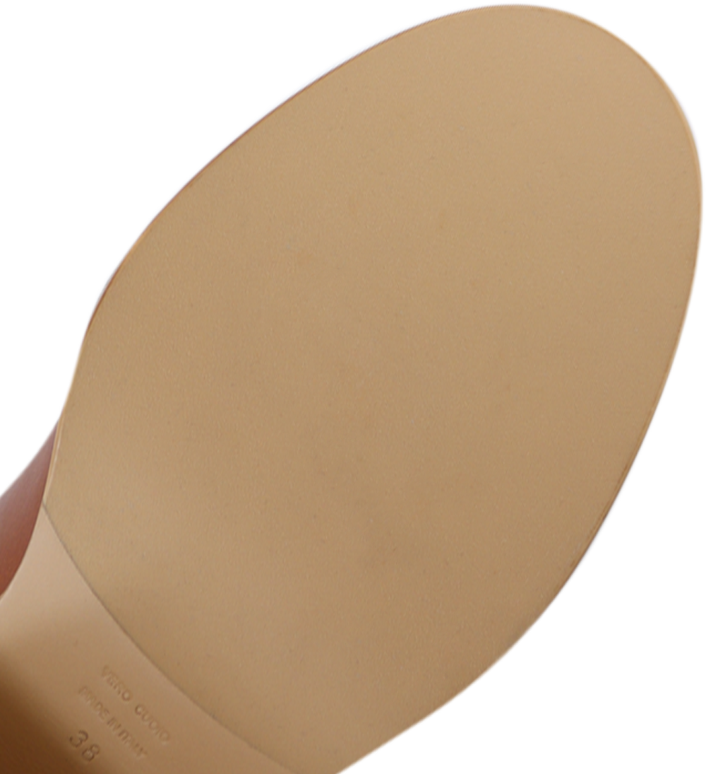 Blonde støvler, brun læder