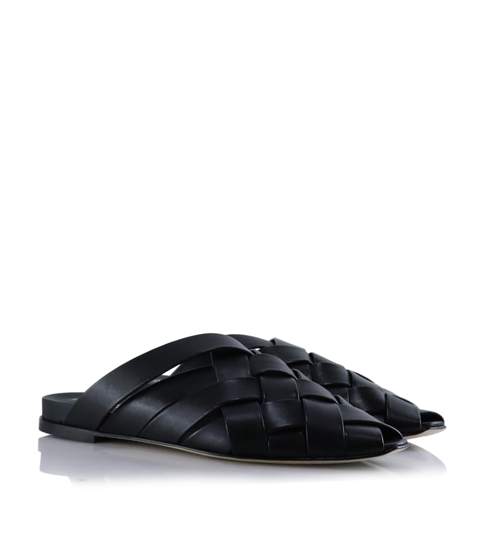 Lorena sandals, black leather