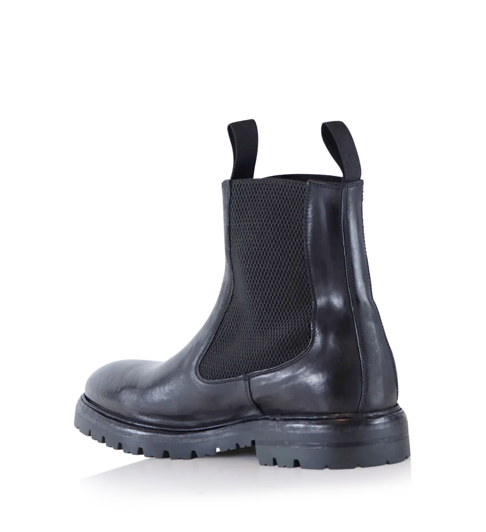 Marcello chelsea boots, black leather