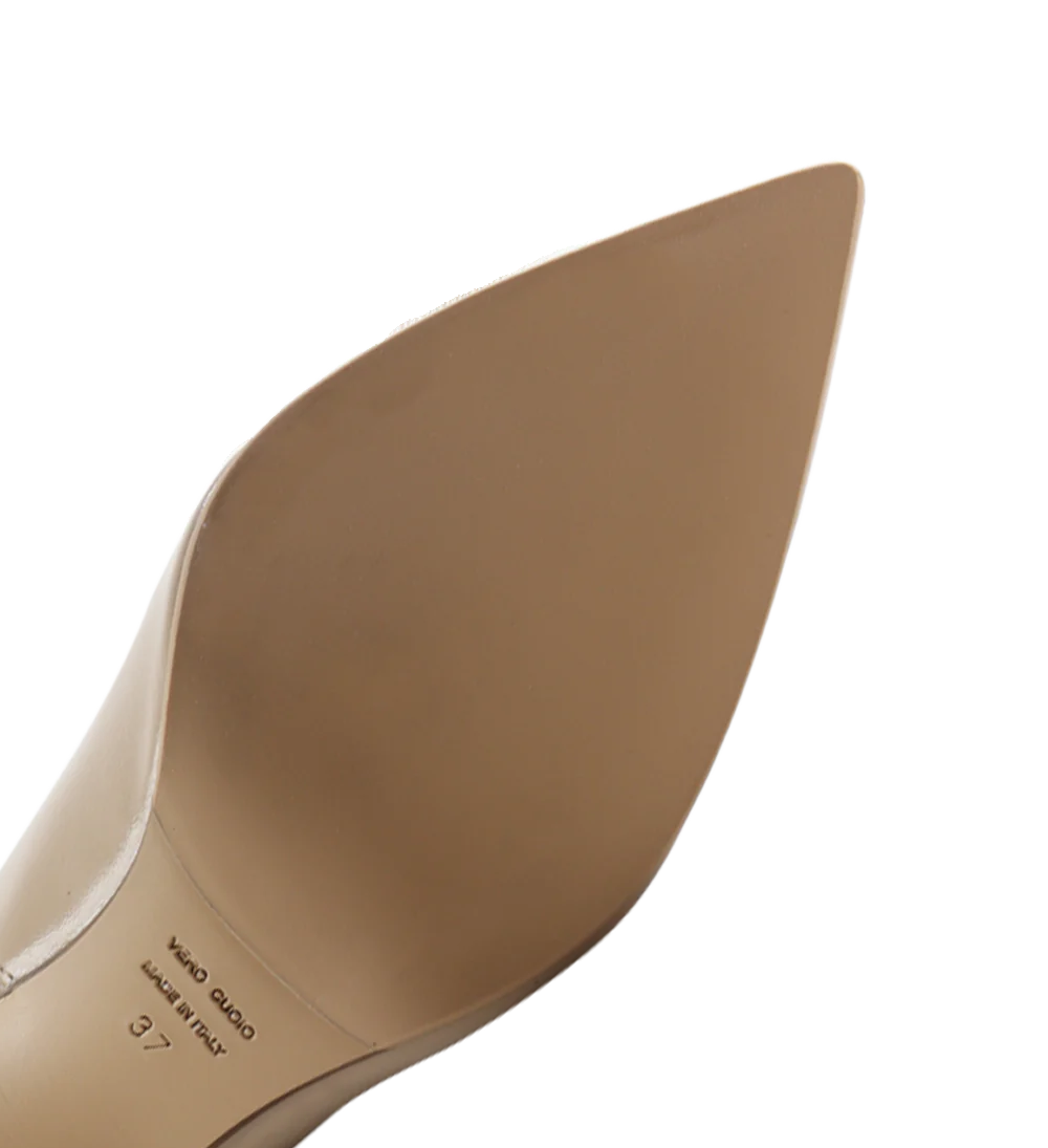 Carolina 70 stiletter, vanilla læder