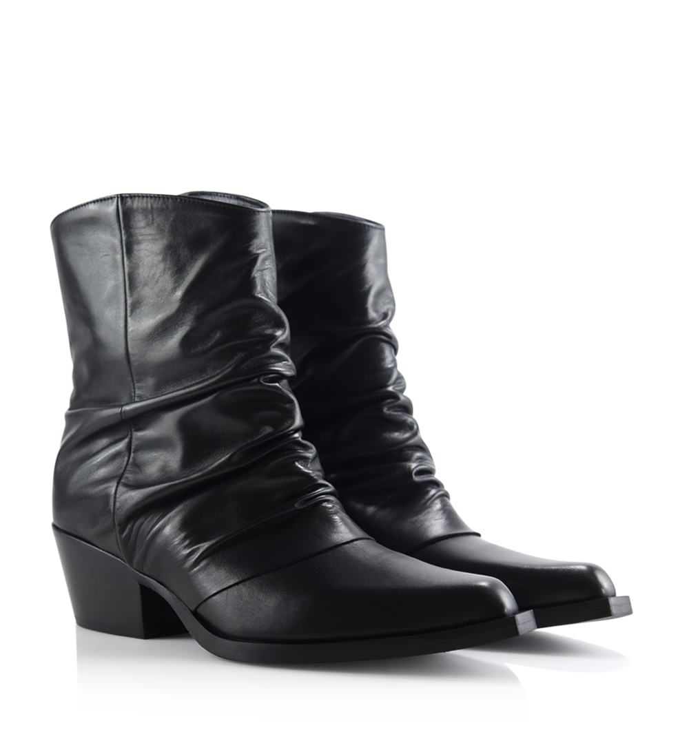 Luciana 50 boots, black leather