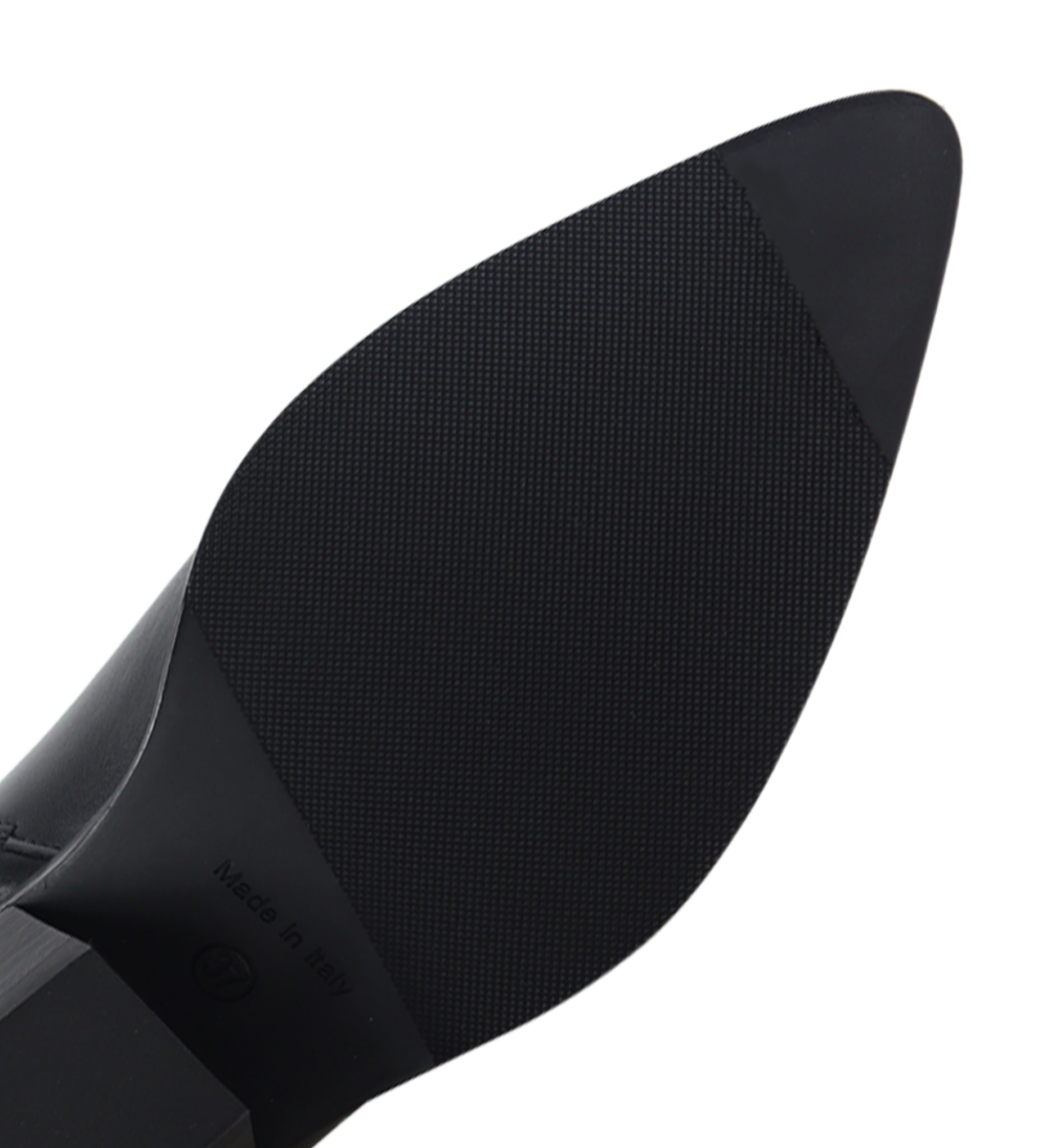 Carla 30 cowboy bikerstøvler, sort læder