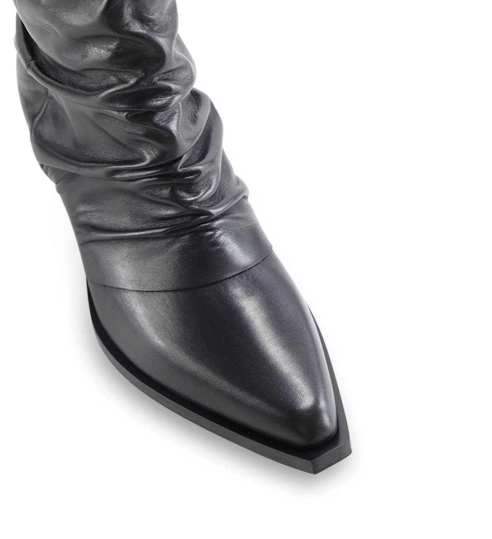 Luciana 50 boots, black leather