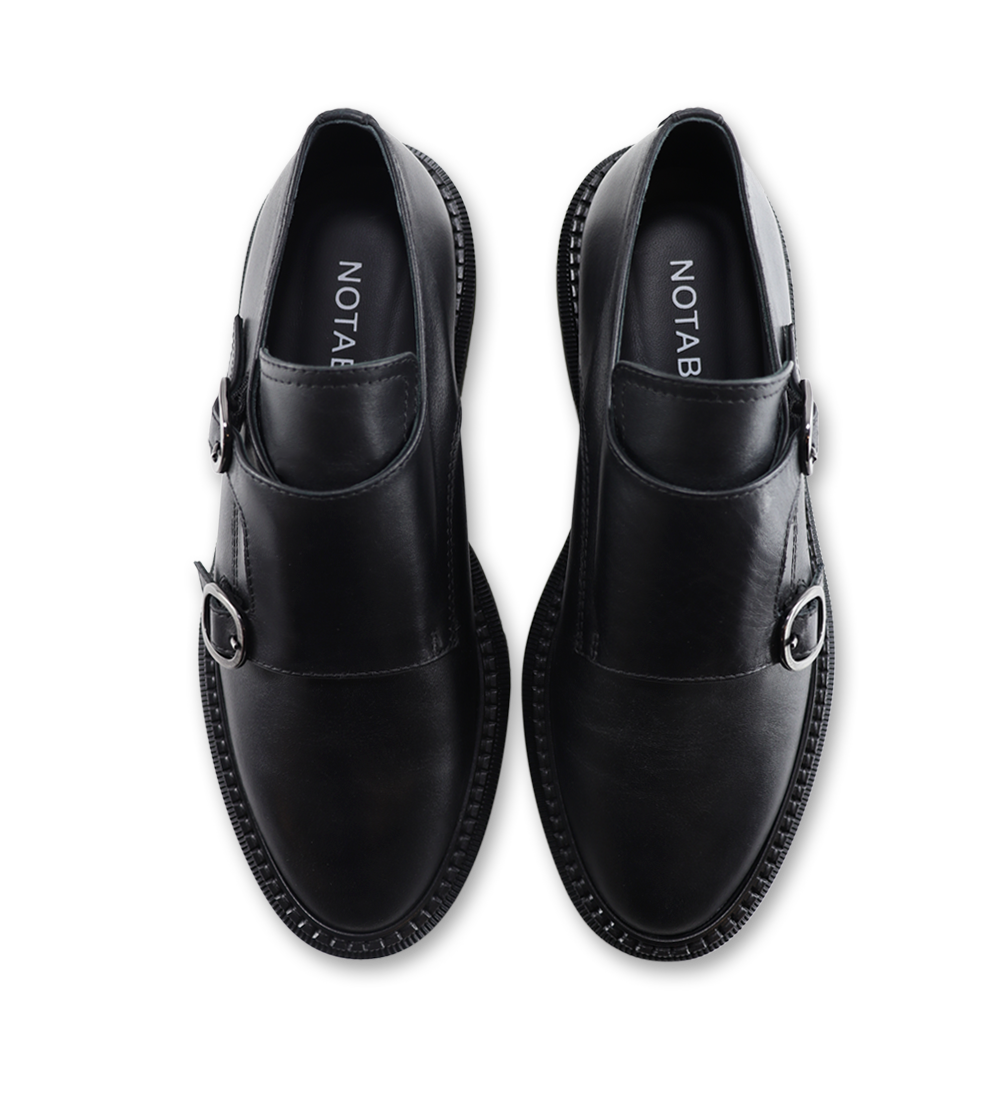 Tanya loafers, black leather