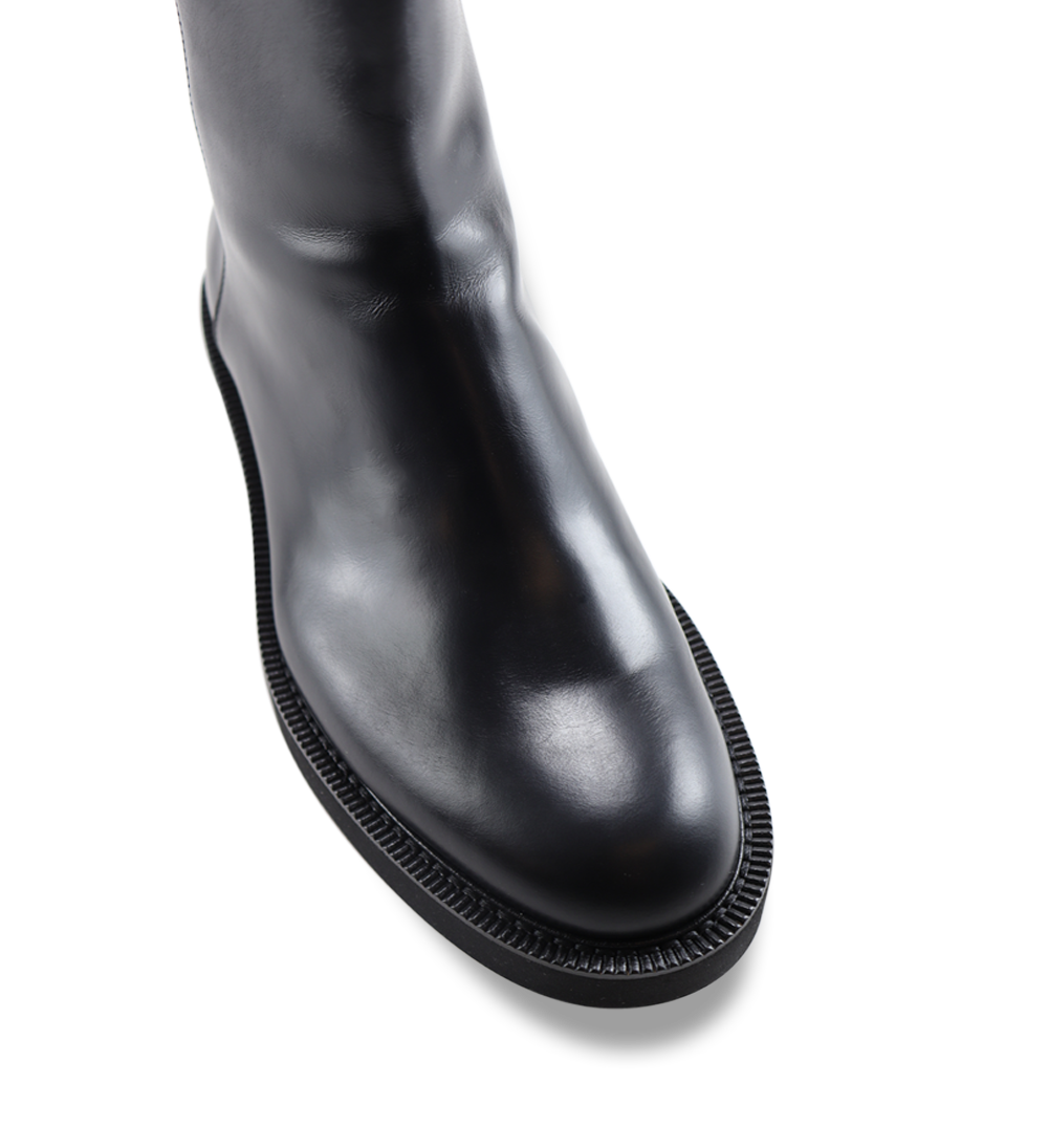 Arianna chunky støvler, sort læder