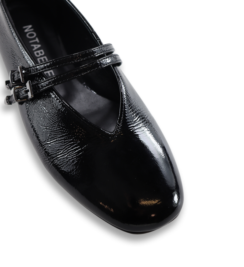 Barbette ballerinaer, sort lak