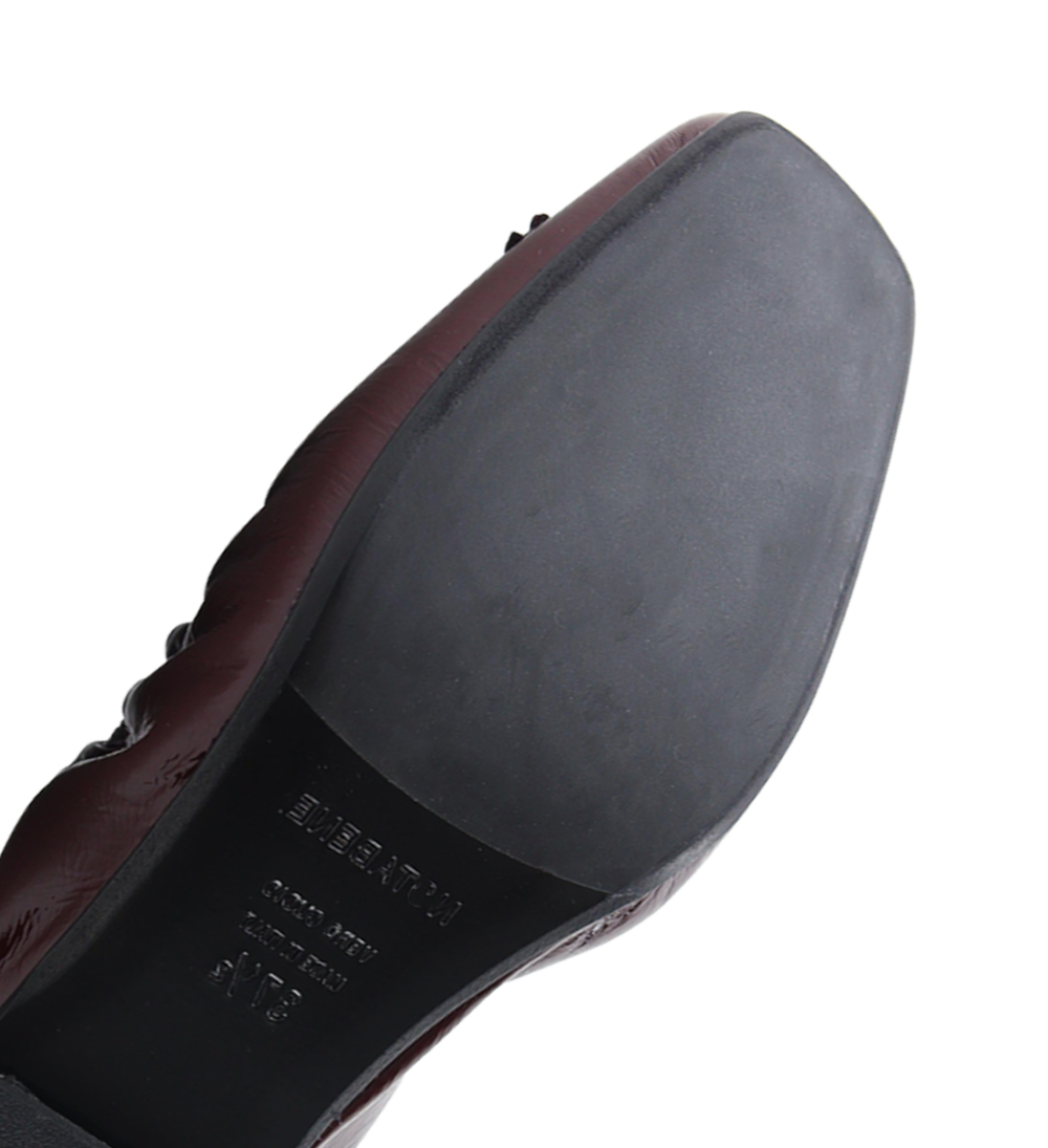 Brigitte ballerinaer, bordeaux lak