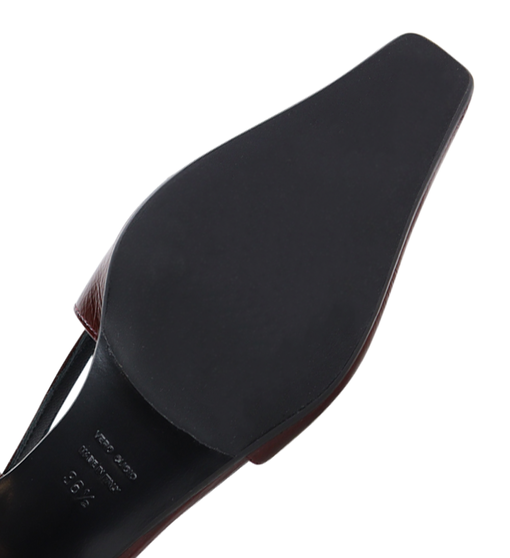 Elena 35 slingback stilettos, bordeaux patent