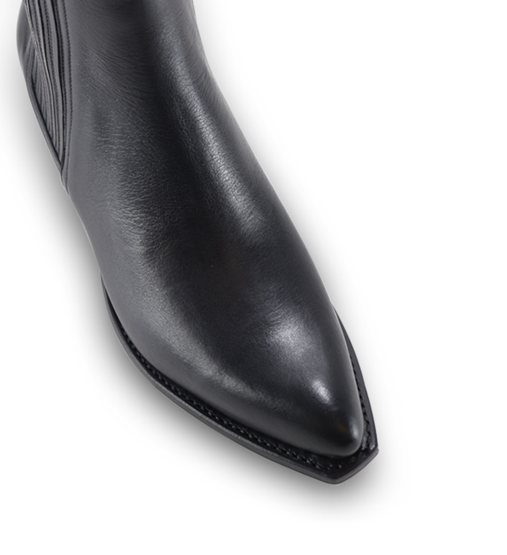 Dallas støvler, sort læder