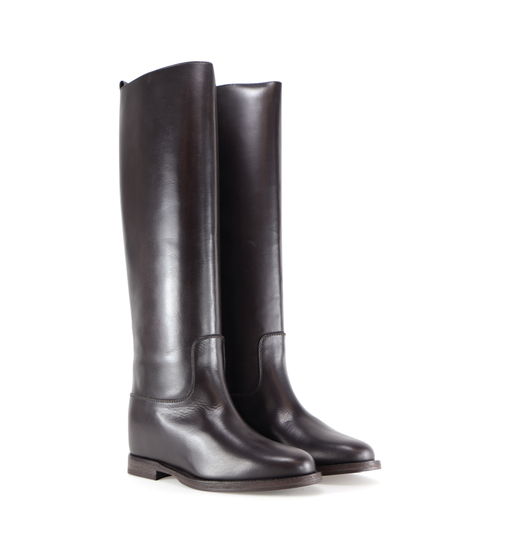 Isadora 30 boots, dark brown leather
