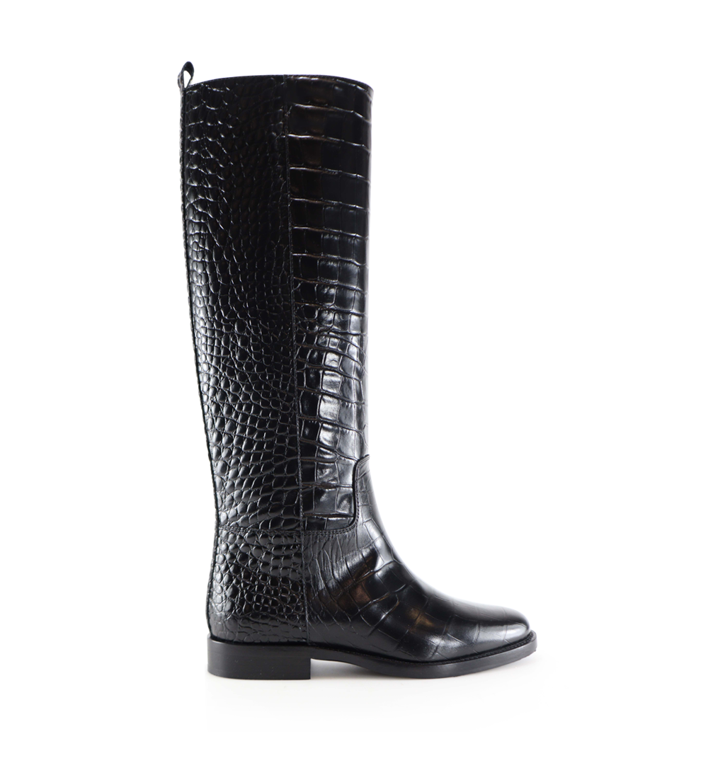 Izella støvler, sort croco