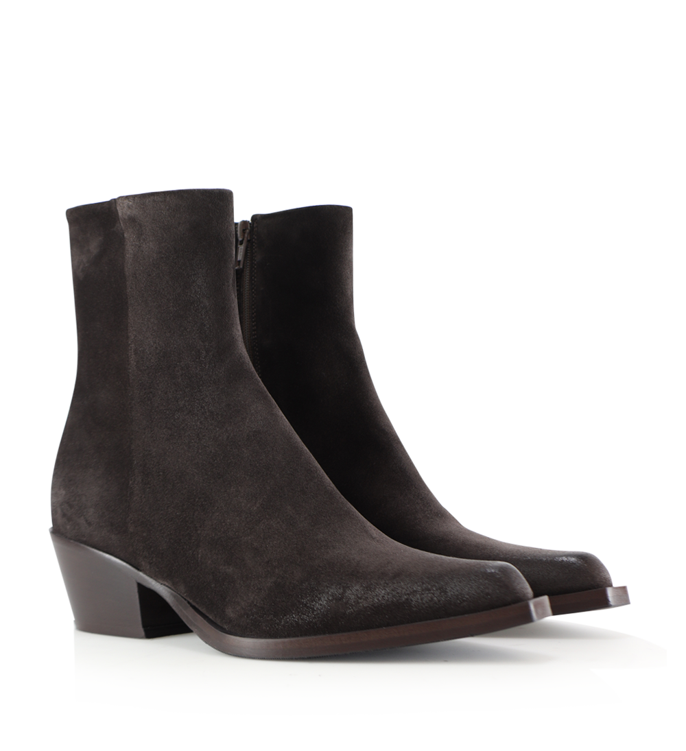 Lucy 50 støvler, mørkebrun ruskind