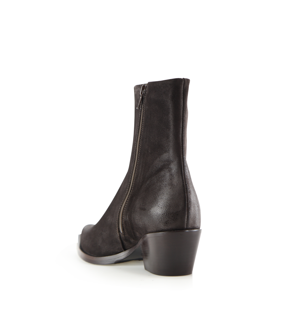 Lucy 50 støvler, mørkebrun ruskind