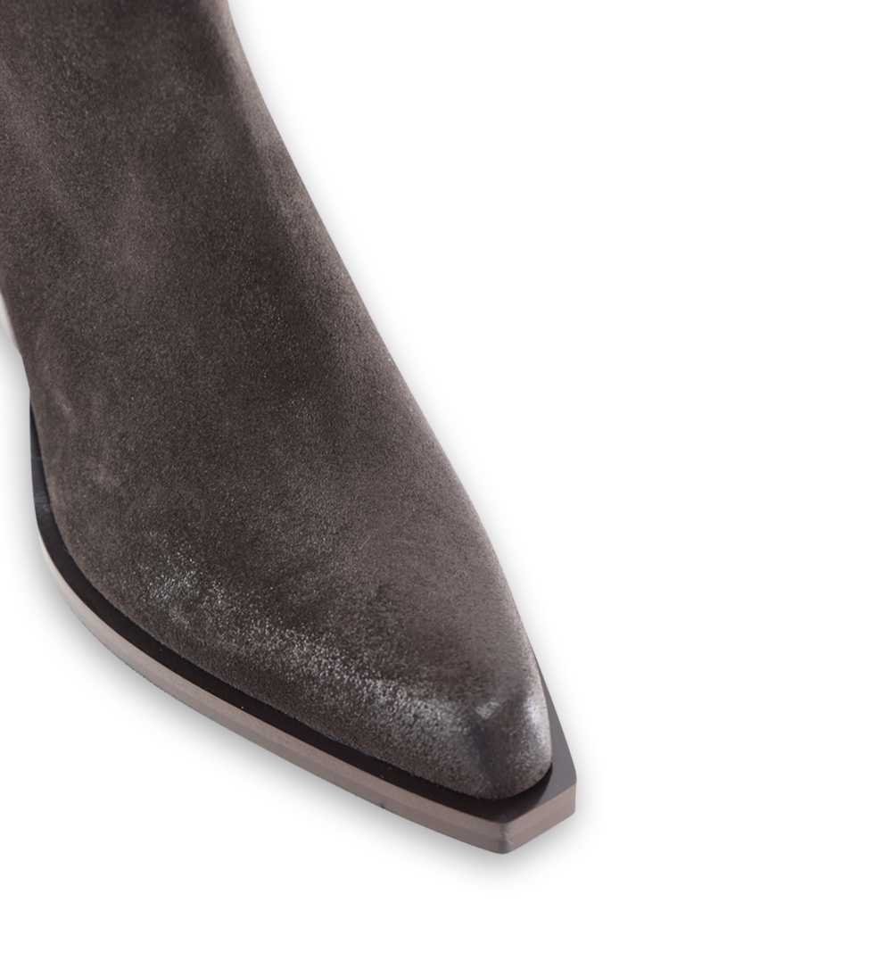 Lucy 50 støvler, mørkebrun ruskind