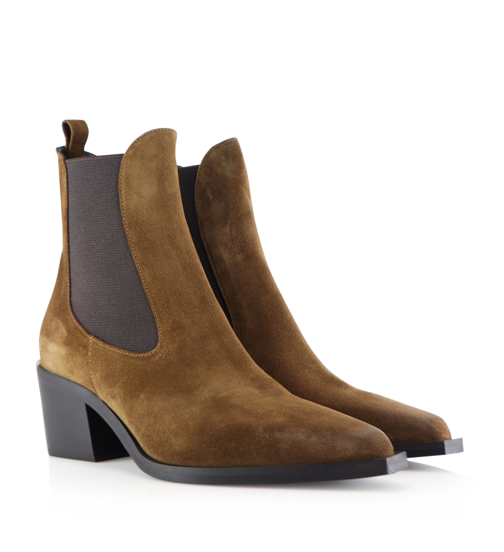 Luna 50 støvler, brun ruskind