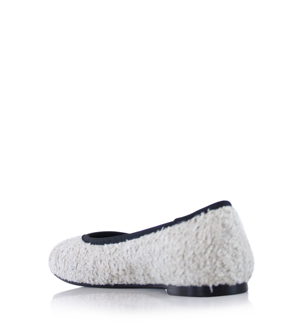 Bella ballerinaer, beige bouclé