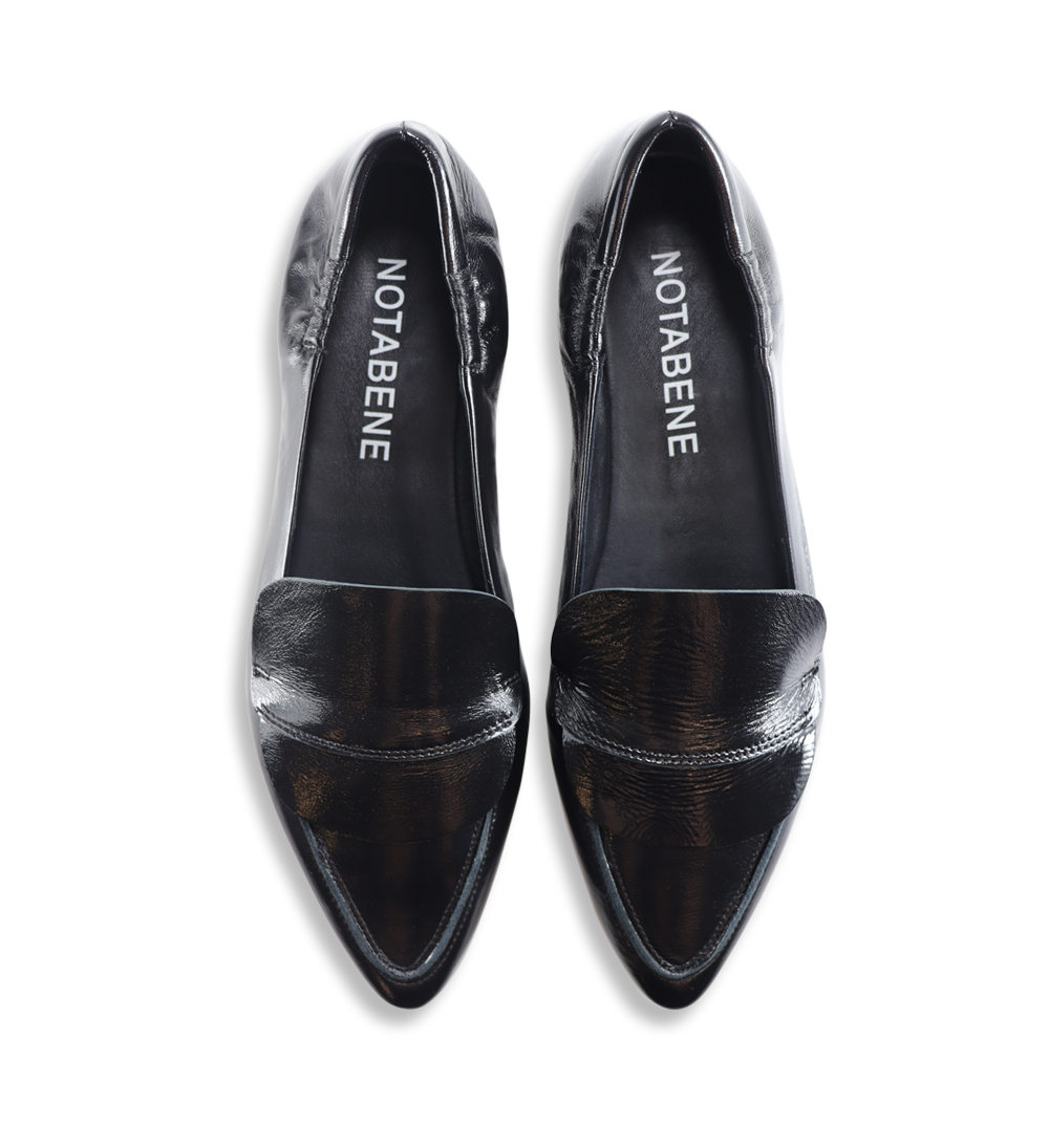Romy II loafers, black patent