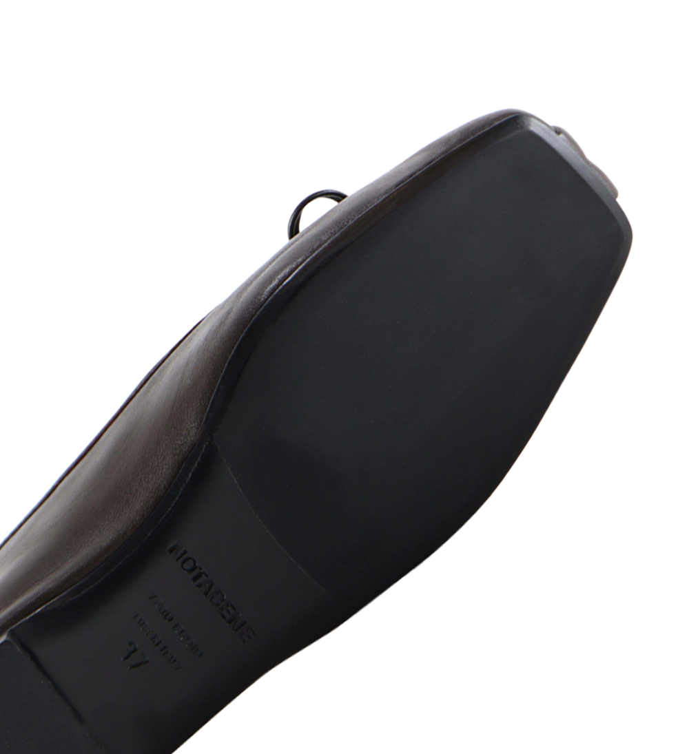 Serena ballerina, dark brown leather