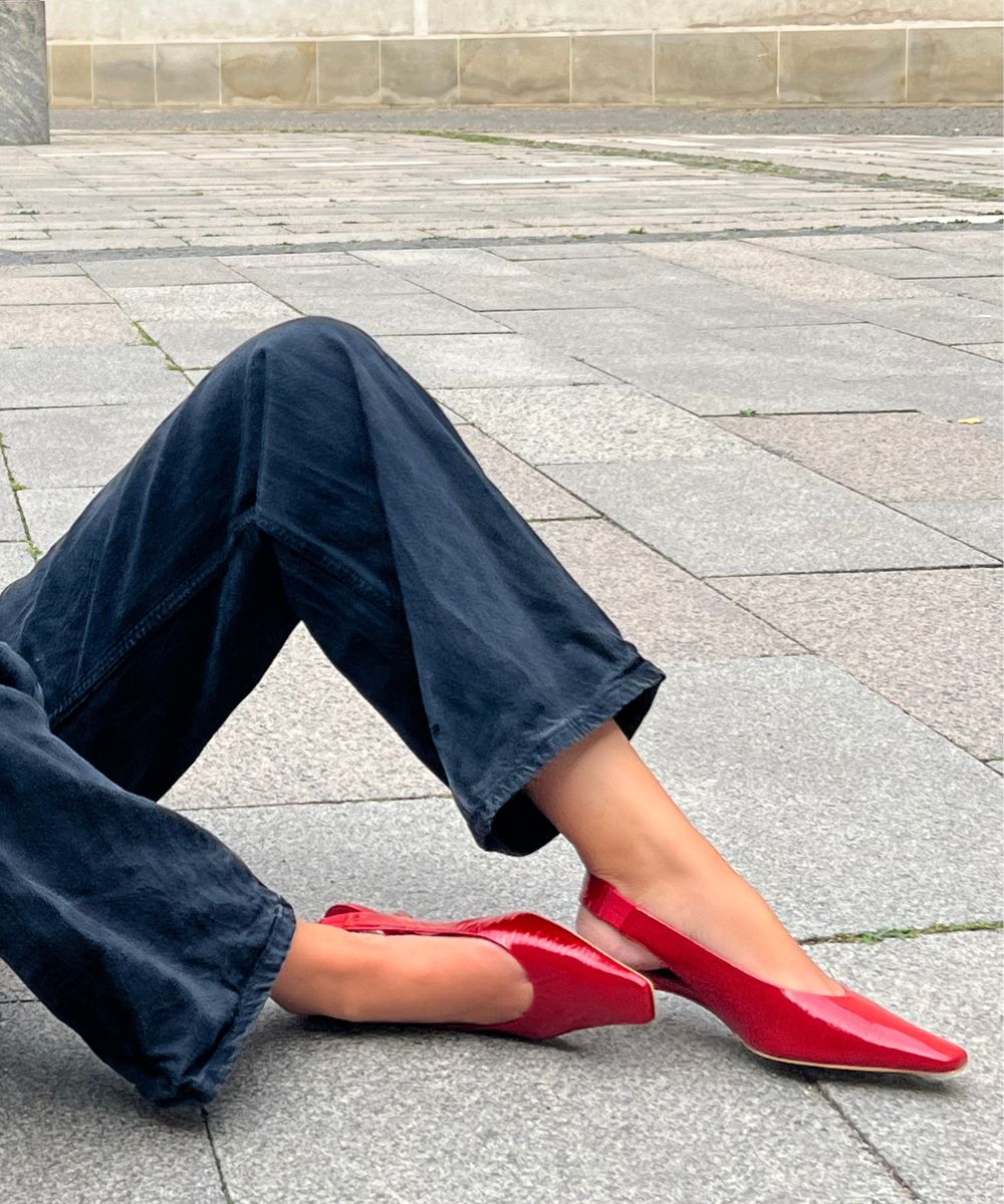 Eleonora 35 slingback, red patent