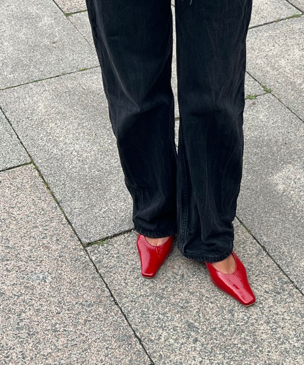 Eleonora 35 slingback, red patent