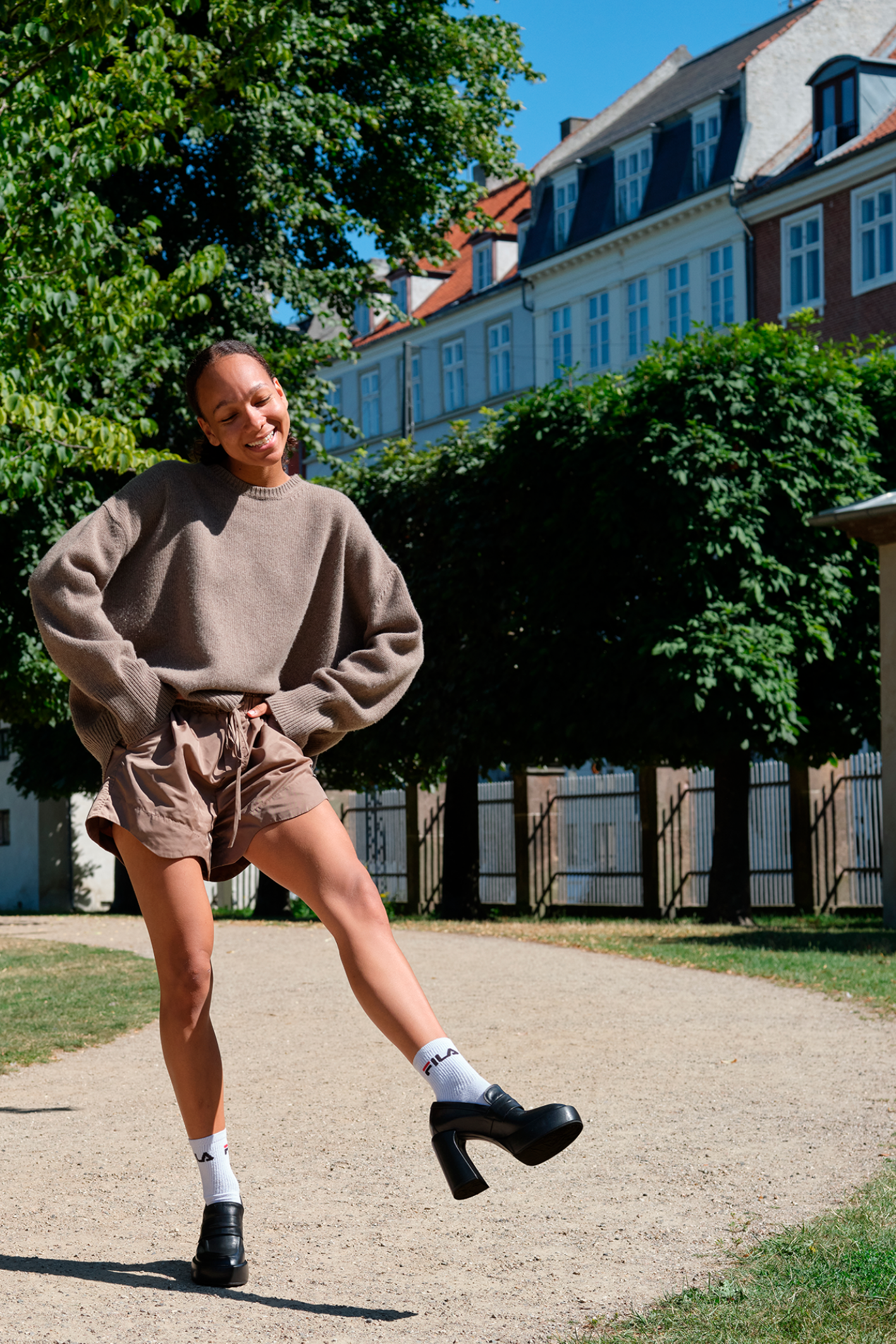 Brady 105 pumps, Sort Læder