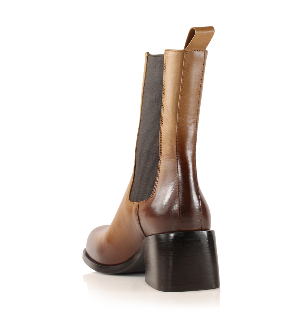 Amanda boots, tan leather