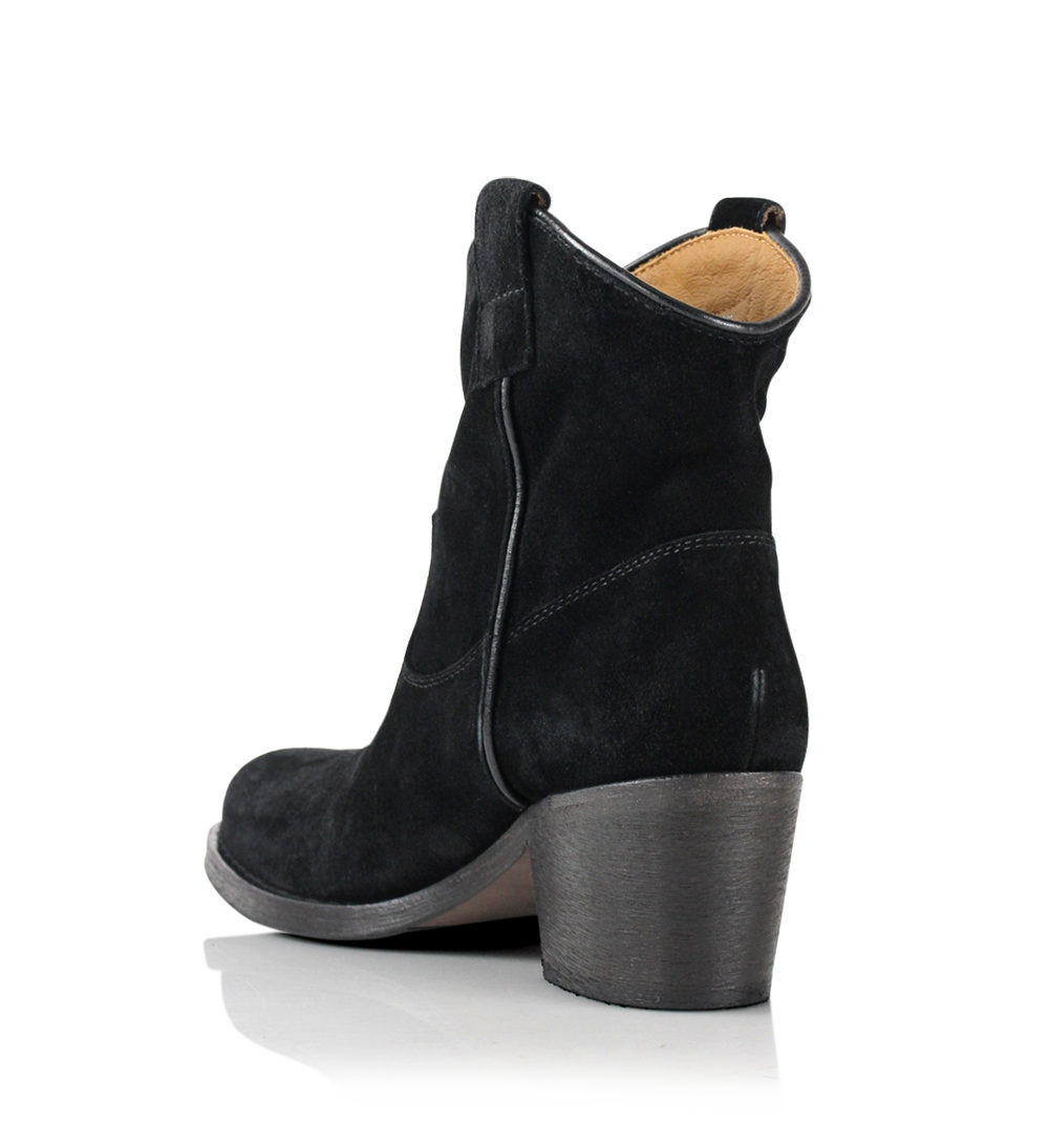 Anna 50 støvler, sort ruskind