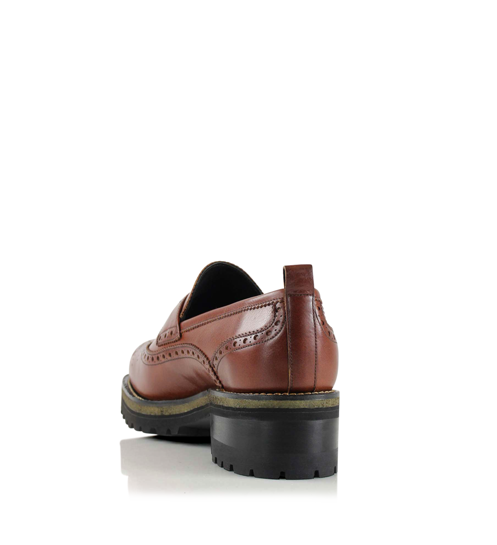 Idun loafers, brun læder