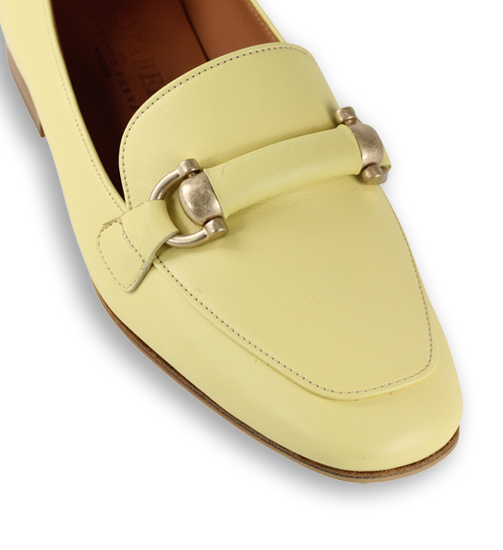 Libby loafers, gul læder