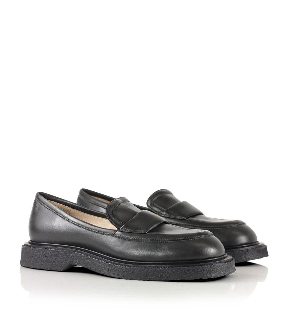 Vale loafers, grey leather