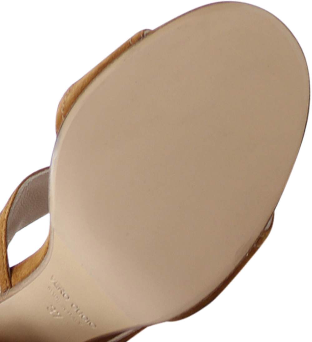 Agnesca 90 sandals, brown suede