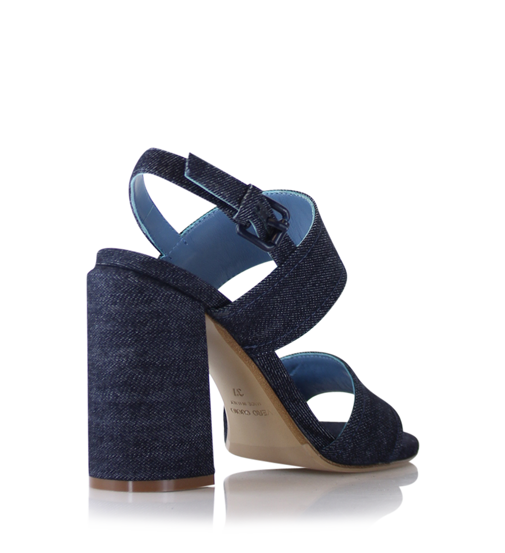 Agnesca 90 sandaler, denim