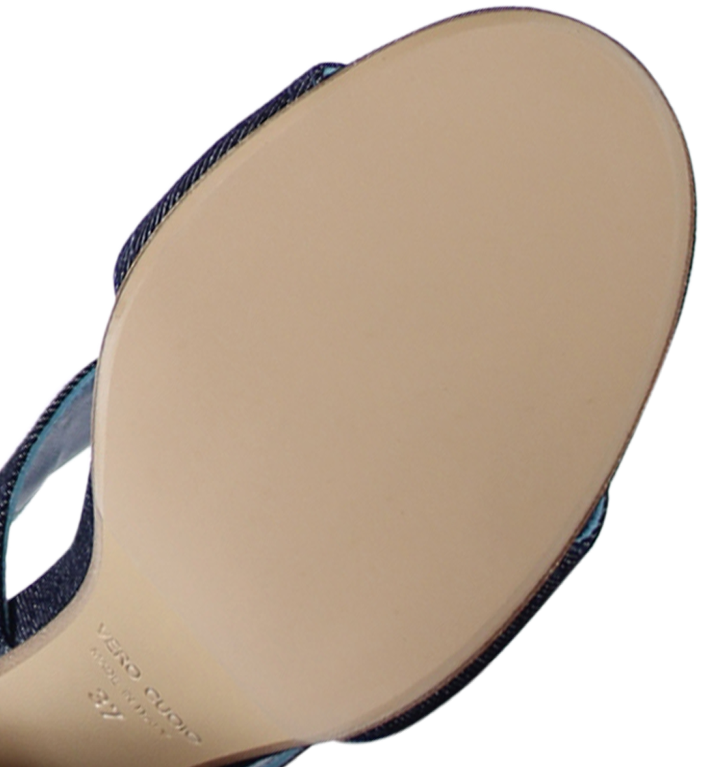 Agnesca 90 sandaler, denim