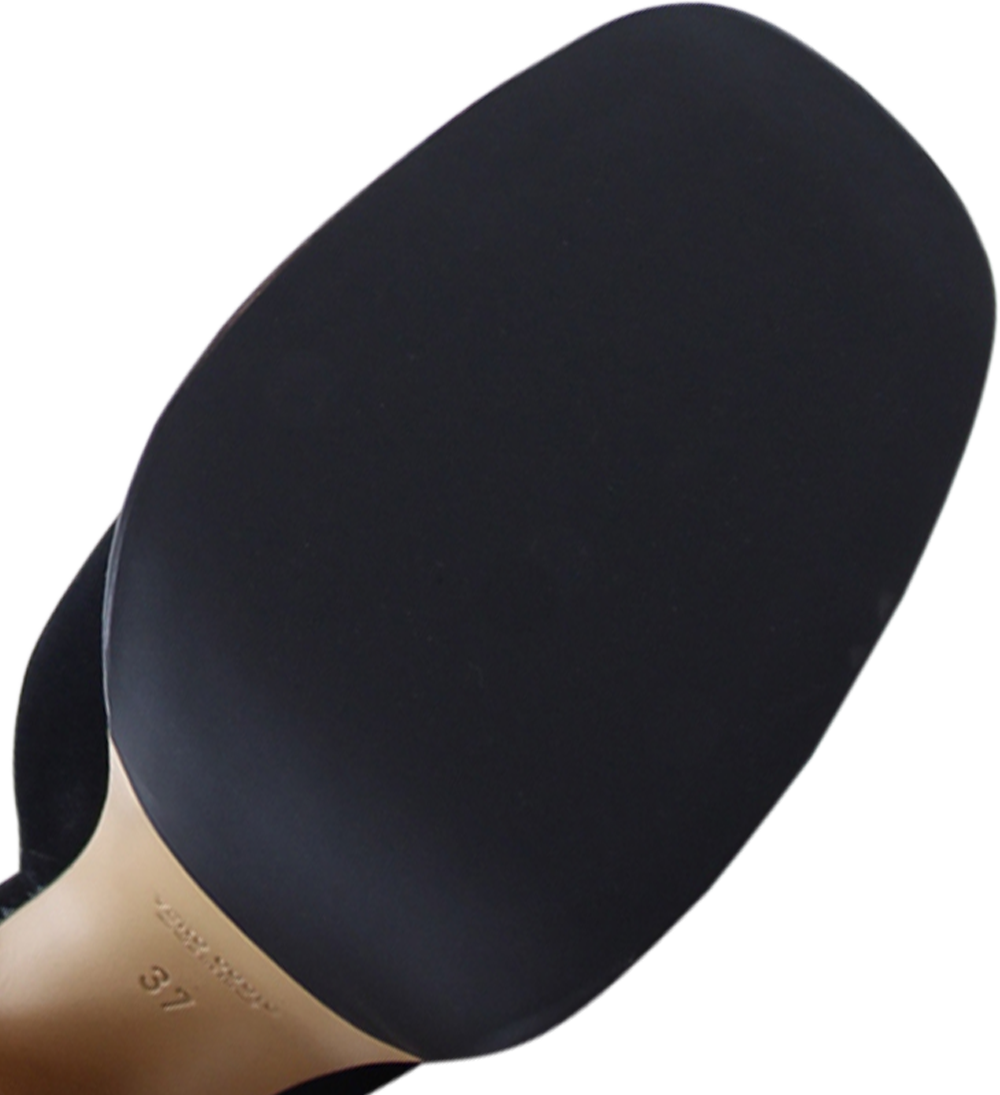 Amara plateau sandals, black suede