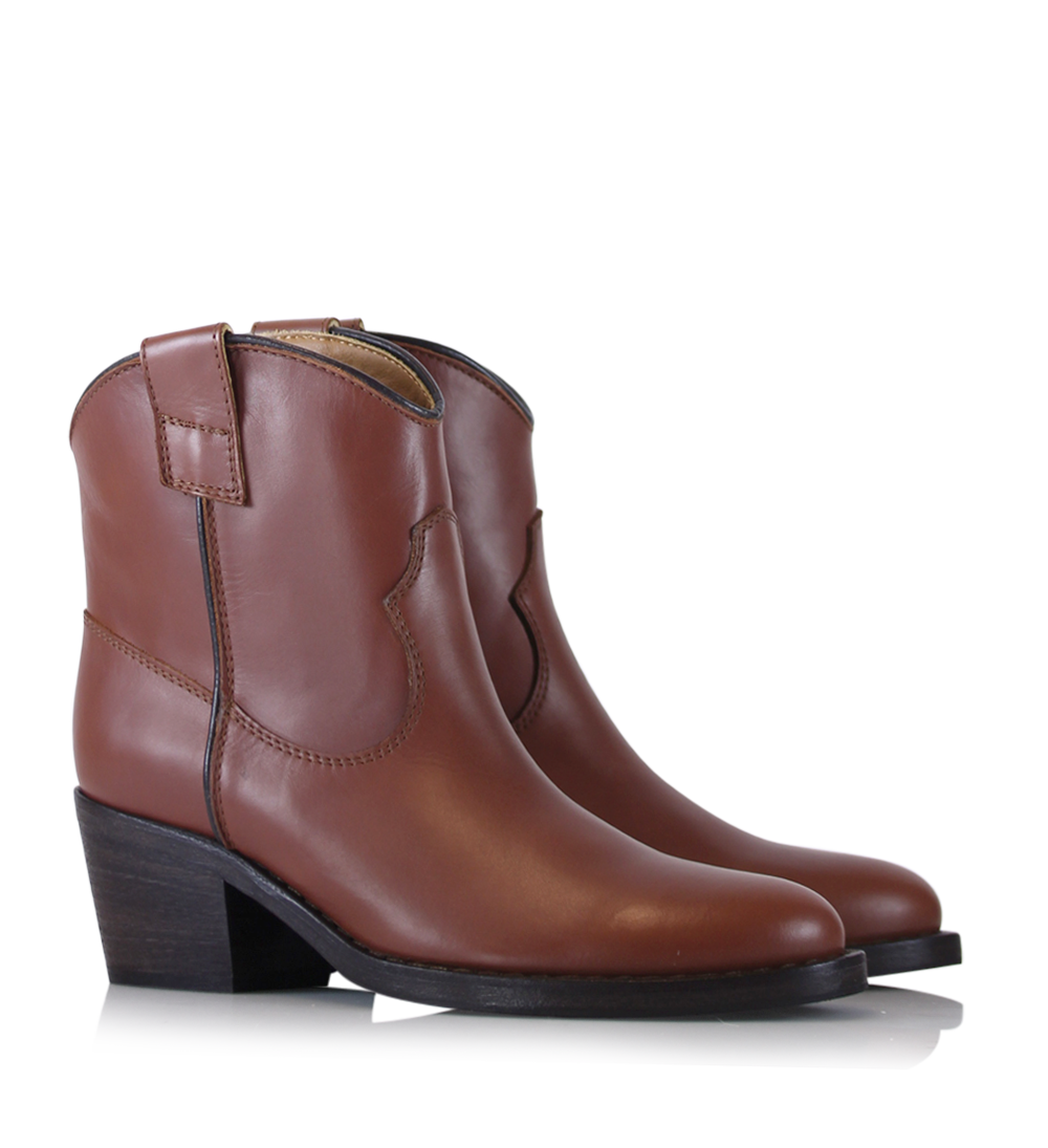 Anna 50 støvler, brun læder