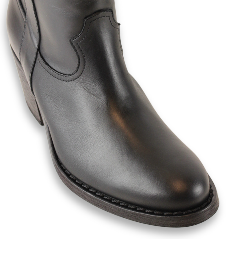 Annika støvler, sort læder