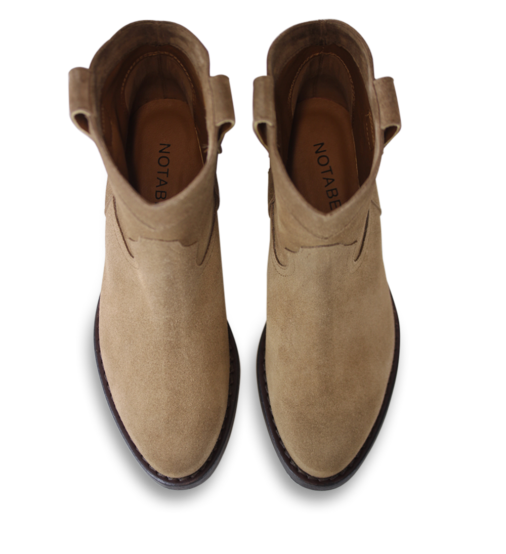 Annika støvler, kamel ruskind