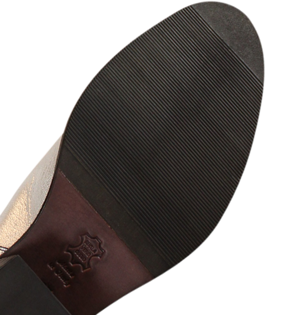 Annika støvler, sølv læder