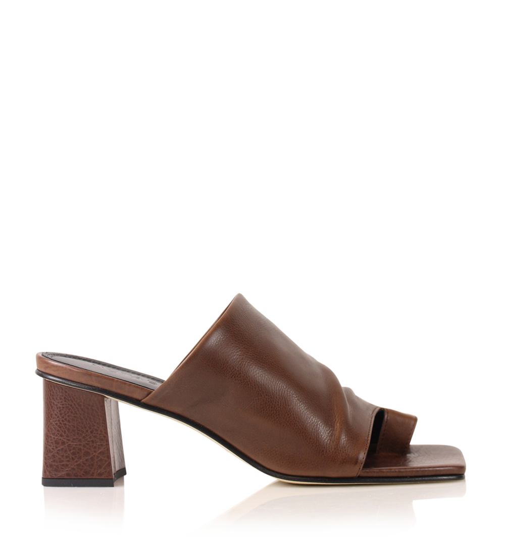 Ariana II sandaler, brun læder