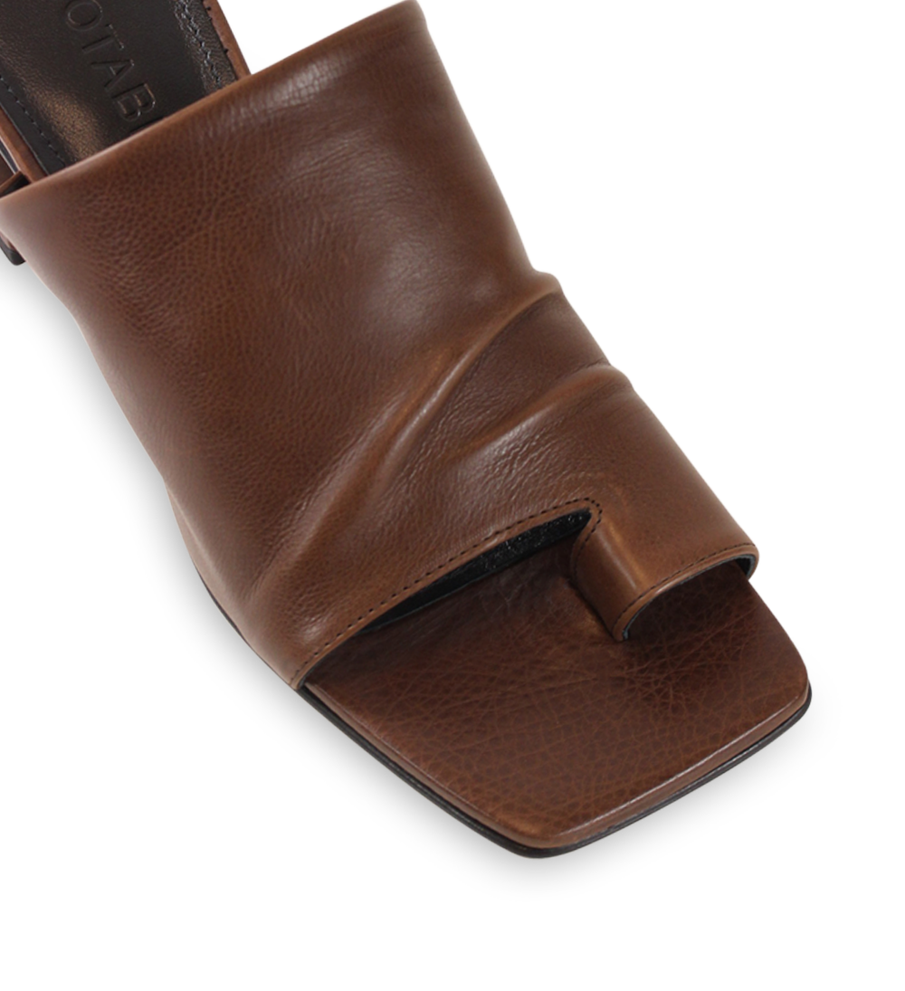 Ariana II sandaler, brun læder